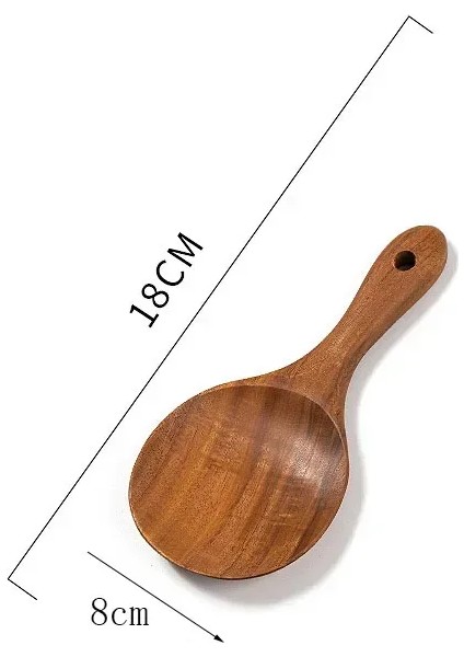 Tayland Tik Doğal Ahşap Sofra Takımı Kaşık Pirinç Süzgeci Çorba Kepçesi Pişirme Çorba Kaşıkları Kepçe Mutfak Seti Alet (Yurt Dışından)