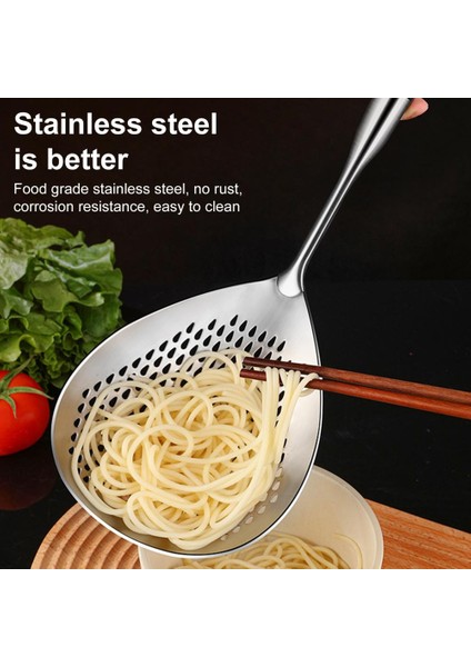 Oluklu Kaşık Paslanmaz Çelik Kepçe Oluklu Kaşık Paslanmaz Çelik Oluklu Kaşık Seti Kızartma, Servis, Makarna Pişirme Için (Yurt Dışından) modelleri