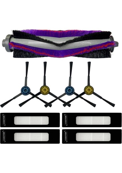 Midea S8 S8+ Robot Süpürge Parçaları Için Hepa Filtre Değişimi Ana Silindir Fırçası Yan Fırça (Yurt Dışından)