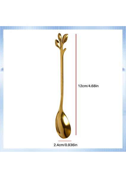 L57A-KAHVE Karıştırma Kaşığı Paslanmaz Çelik Yaratıcı Dal Yaprak Şekli Yaratıcı Çatal Bıçak Takımı Tatlı Kaşığı Reçel Dondurma Çay Kaşığı G (Yurt Dışından) fiyatları