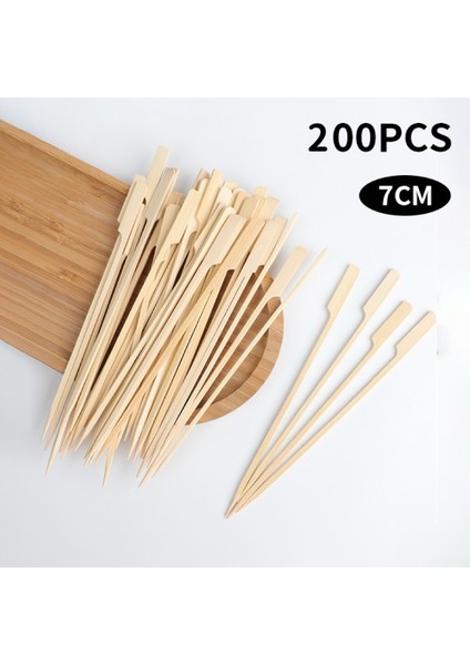 Tek Kullanımlık Bambu Çubuklar Barbekü Aletleri Doğal Barbekü Bambu Şişler Kamp Partisi Kabob Meyve Kokteyli Partisi Barbekü Aletleri (Yurt Dışından)