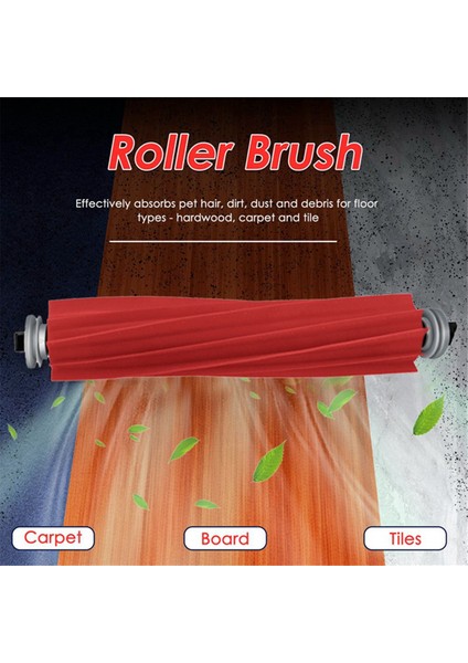 Roborock Qv 35A / Qr 598 / Qr 798 Elektrikli Süpürge Parçaları Için 17 Adet Ana Yan Fırça Hepa Filtre Paspas Bezi Toz Torbası (Yurt Dışından) fiyatları