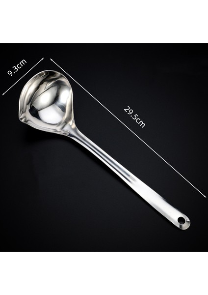 Paslanmaz Çelik Sıcak Tencere Çorba Kaşığı Uzun Saplı Ramen Çorba Kepçesi Süzgeç Büyük Kapasiteli Yemek Kaşığı Mutfak Yemekleri Kepçe (Yurt Dışından)
