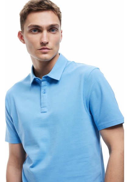 Pamuklu Regular Fit Kısa Kollu Polo Yaka Tişört