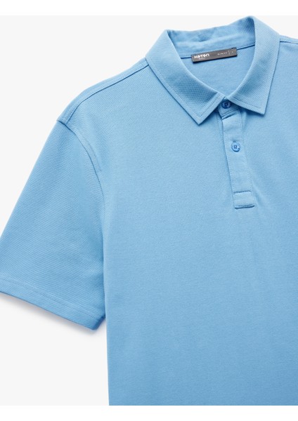 Pamuklu Regular Fit Kısa Kollu Polo Yaka Tişört indirimleri