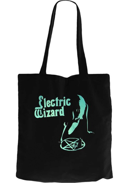 Electric Wizard Vinum Sabbathi Siyah Kanvas Bez Çanta