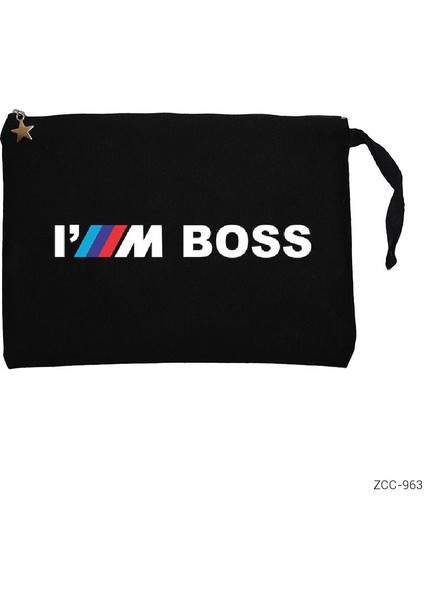 Im Boss Siyah Clutch Astarlı Cüzdan / El Çantası