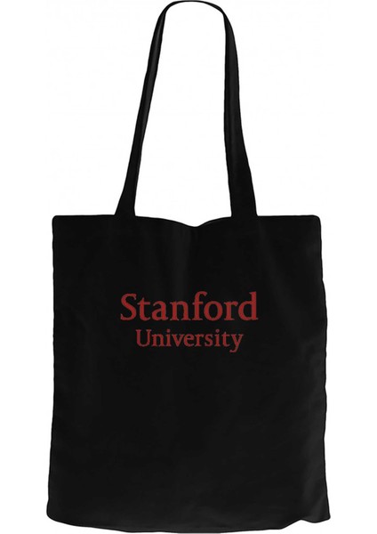 Stanford University Red Siyah Kanvas Bez Çanta