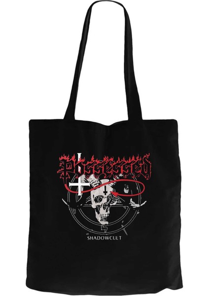 Possessed Shadowcult Siyah Kanvas Bez Çanta