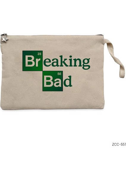 Breaking Bad Classic Krem Clutch Astarlı Cüzdan / El Çantası