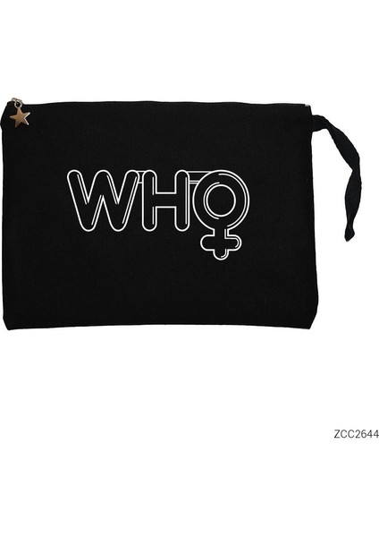 Dr. Who Next Miss Siyah Clutch Astarlı Cüzdan / El Çantası