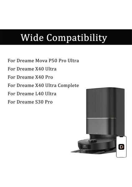 Dreame Mova P50 Pro Ultra/mova P10 Pro ULTRA/X40 ULTRA/X40 PRO/S30 Pro ULTRA/L40 Ultra Elektrikli Süpürge Parçaları Için 18 Adet (Yurt Dışından) fiyatları