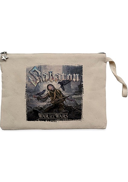 Sabaton The War To End All Wars Krem Clutch Astarlı Cüzdan / El Çantası