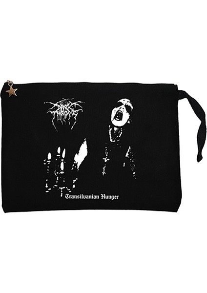 Darkthrone Transilvanian Siyah Clutch Astarlı Cüzdan / El Çantası