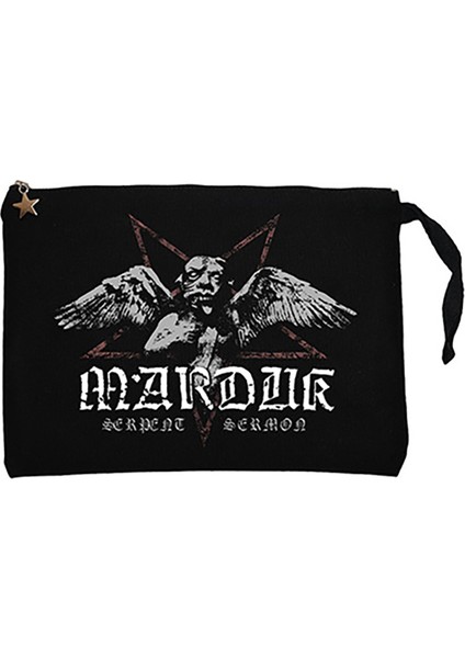 Marduk Serpent Sermon Siyah Clutch Astarlı Cüzdan / El Çantası