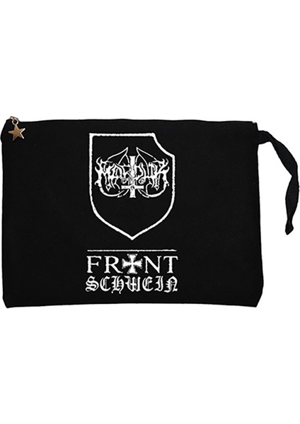 Marduk Schwein Siyah Clutch Astarlı Cüzdan / El Çantası