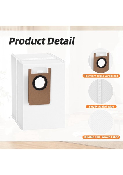 Eufy Omni S1 Pro Robot Süpürge Için 14 Adet Toz Torbası Yedek Büyük Kapasiteli Vakumlu Toz Toplama Torbaları (Yurt Dışından) modelleri