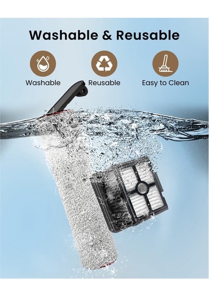 Dreame H12 Pro/ H12 Dual/ H13 Pro Islak Kuru Elektrikli Süpürge Için Hepa Filtreleri ve Fırça Silindirleri, Yedek Parçalar (Yurt Dışından) modelleri