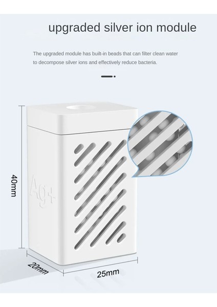 Dreame X10/S10/W10S/S20/X20/S10 Plus Serisi Robot Su Tankı Iyon Koku Sterilizasyonu Için 4 Adet Gümüş Iyon Modülü (Yurt Dışından)