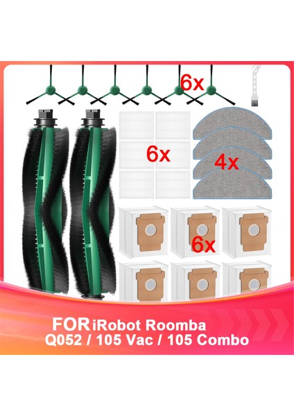 Q052 / 105 Vac / 105 Combo Robot Süpürge Için 25 Adet Yedek Parça, Q0520 105 Aksesuarları (Yurt Dışından)