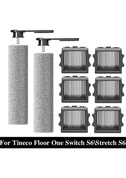 Tineco Floor One Switch S6 Stretch S6 Parçaları Islak Kuru Elektrikli Süpürge Sarf Malzemeleri Rulo Fırça Hepa Filtre Aksesuarları (Yurt Dışından) modelleri
