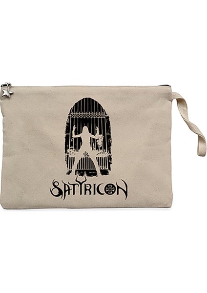 Satyricon Possessed Krem Clutch Astarlı Cüzdan / El Çantası