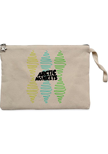 Arctic Monkeys Steep Wave Krem Clutch Astarlı Cüzdan / El Çantası