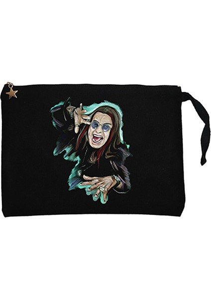 Ozzy Osbounre Colors Body Siyah Clutch Astarlı Cüzdan / El Çantası