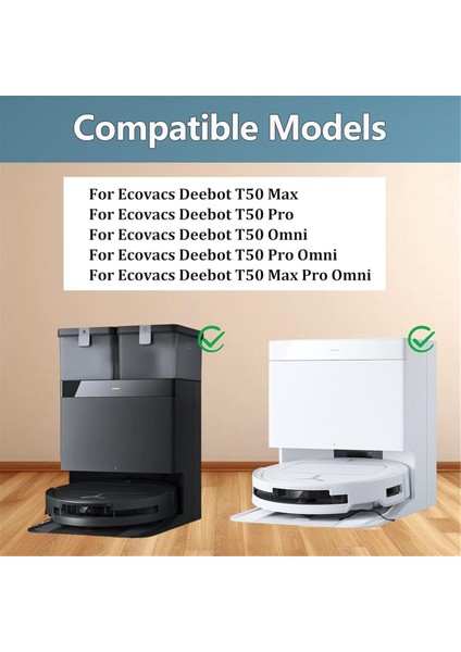 Ecovacs Deebot T50 Max T50 Pro T50 Omni T50 Pro Omni T50 Max Pro Elektrikli Süpürge Paspas Pedleri Toz Torbaları Için Aksesuar Seti (Yurt Dışından) fiyatları