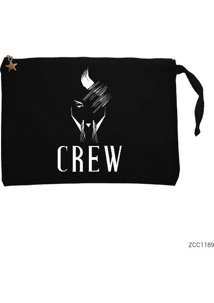 Hayko Cepkin Crew Siyah Clutch Astarlı Cüzdan / El Çantası