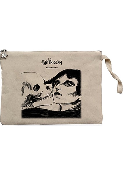 Satyricon Deep Calleth Upon Deep Krem Clutch Astarlı Cüzdan / El Çantası