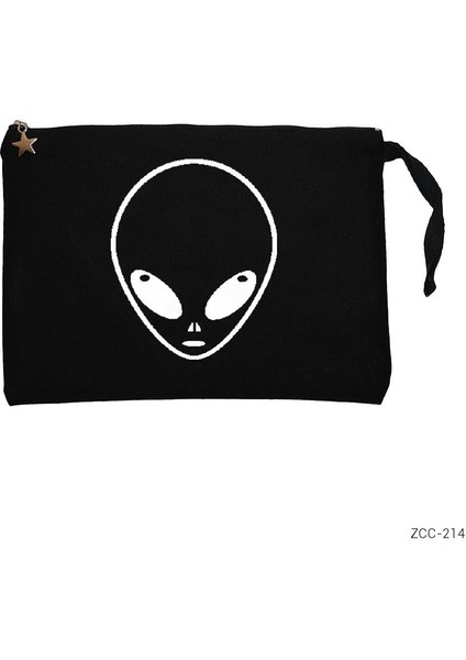Alien Siyah Clutch Astarlı Cüzdan / El Çantası