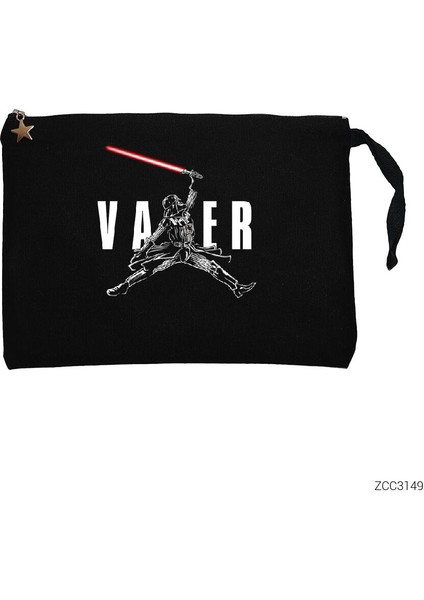 Air Vader Siyah Clutch Astarlı Cüzdan / El Çantası
