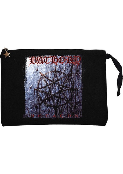 Bathory Octagon Siyah Clutch Astarlı Cüzdan / El Çantası