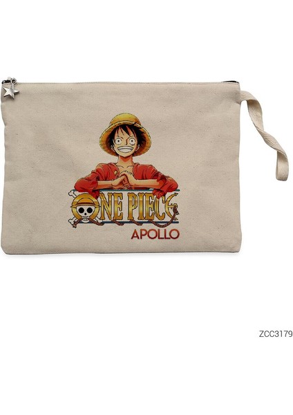 One Piece Apollo Krem Clutch Astarlı Cüzdan / El Çantası