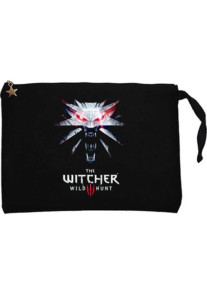 The Witcher Wild Siyah Clutch Astarlı Cüzdan / El Çantası