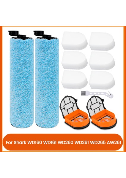 WD161 Rulo Fırça ve Filtre Değişimi Shark WD160 WD161 WD260 WD261 WD265 AW261 Vakum Aparatı (Yurt Dışından)