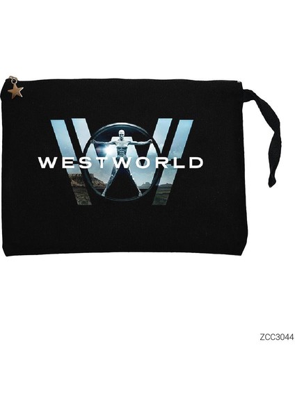 Westworld Siyah Clutch Astarlı Cüzdan / El Çantası