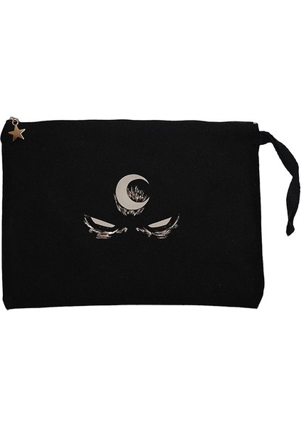 Moon Knight Night Bloody Legends Siyah Clutch Astarlı Cüzdan / El Çantası