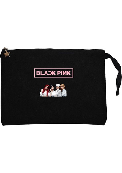 Blackpink Face Siyah Clutch Astarlı Cüzdan / El Çantası