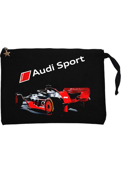 F1 Audi Sport Siyah Clutch Astarlı Cüzdan / El Çantası