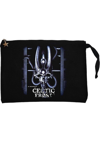 Celtic Frost In Memory Siyah Clutch Astarlı Cüzdan / El Çantası