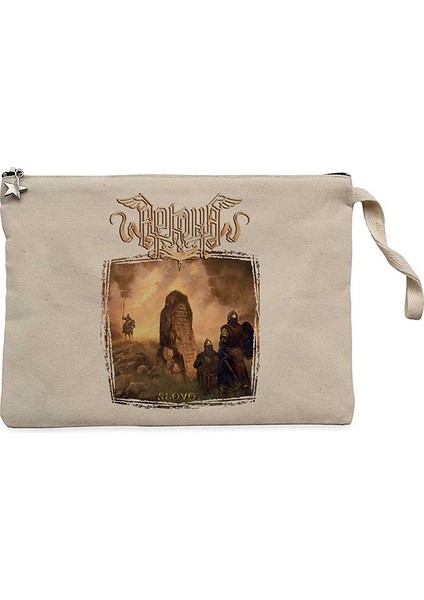 Arkona Slovo Krem Clutch Astarlı Cüzdan / El Çantası