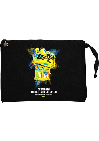 Ufc Despierta Tu Imstimo Guerrero Siyah Clutch Astarlı Cüzdan / El Çantası