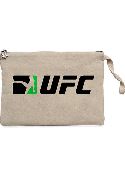 Ufc Green Kick Krem Clutch Astarlı Cüzdan / El Çantası