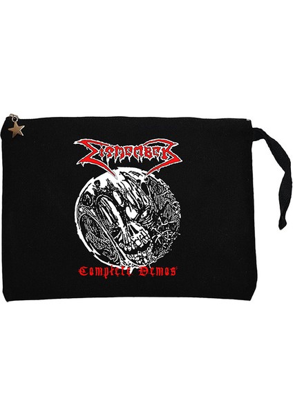 Dismember Complete Demos Siyah Clutch Astarlı Cüzdan / El Çantası