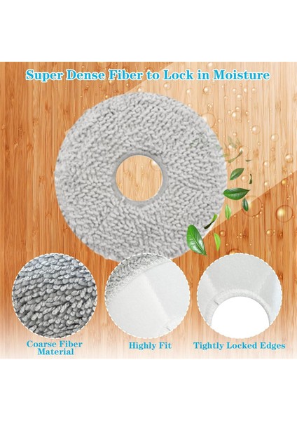 Ecovacs Deebot X1 OMNI/T10 Omni/turbo T20/T20 PRO/T30 Pro OMNI/T30 Omni Vakum Parçaları Için Mop Bezi Pedleri (Yurt Dışından) modelleri