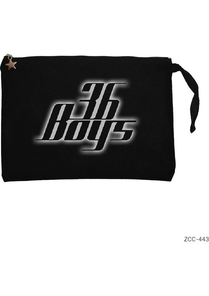 36 Boys Siyah Clutch Astarlı Cüzdan / El Çantası