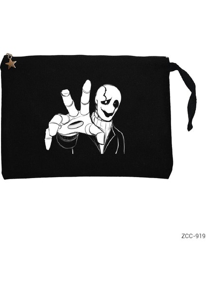 W.d. Gaster Siyah Clutch Astarlı Cüzdan / El Çantası