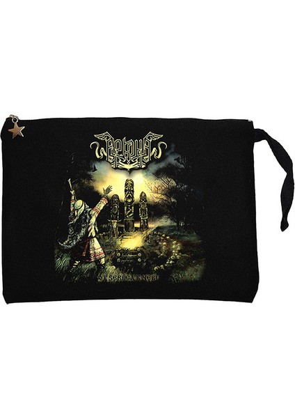 Arkona Ot Serdtsa K Nebu Siyah Clutch Astarlı Cüzdan / El Çantası